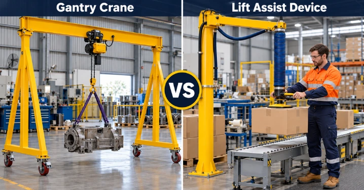 Gantry Crane vs Lift Assist Device: Which Suits Repetitive Lifting?